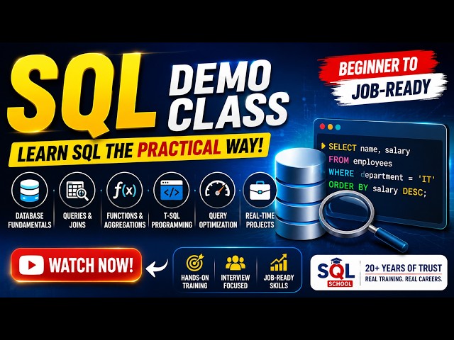 🚀 Want to Learn SQL? Watch This Demo First!
