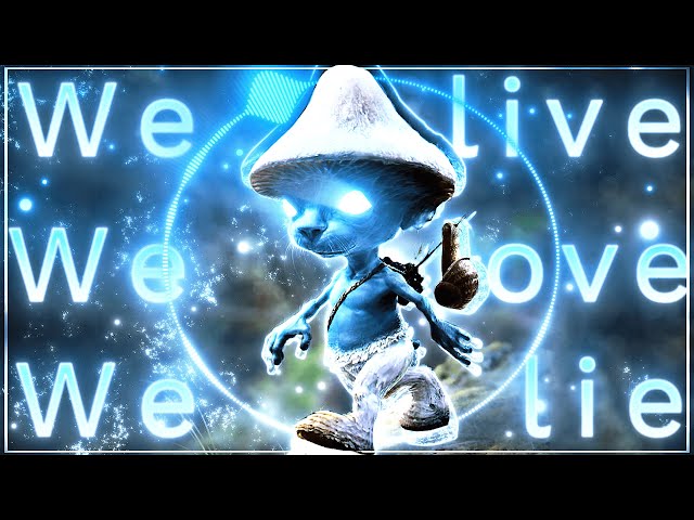 We Live We Love We Lie🔵🐱 Smurf Cat Meme (+FREE Project FIle)