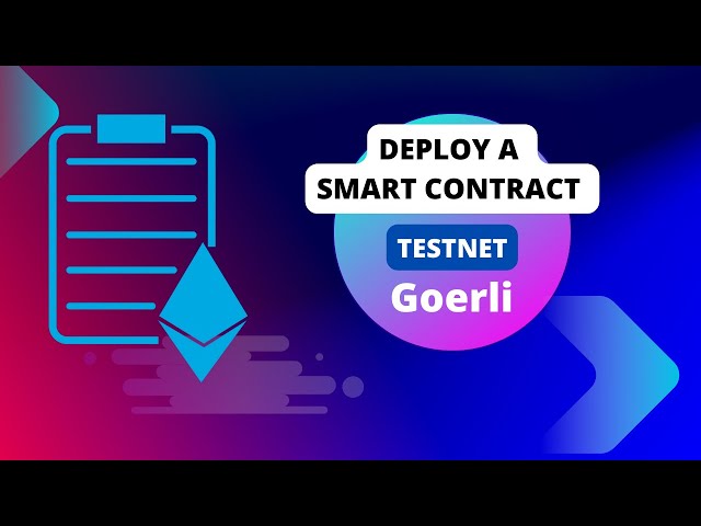 How to deploy a collection to the testnet on Ethereum Goerli + Goerli Faucet