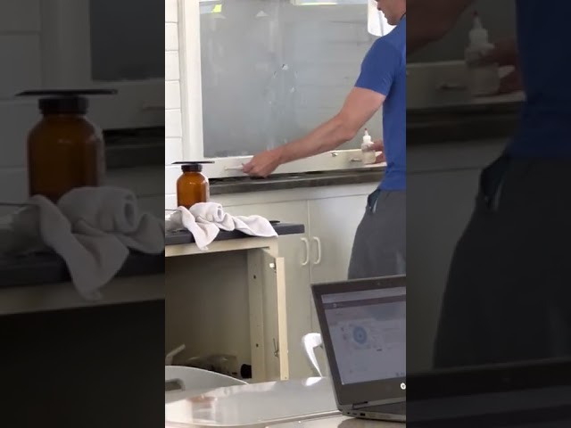 Beaker full of potassium chlorate and dextrose