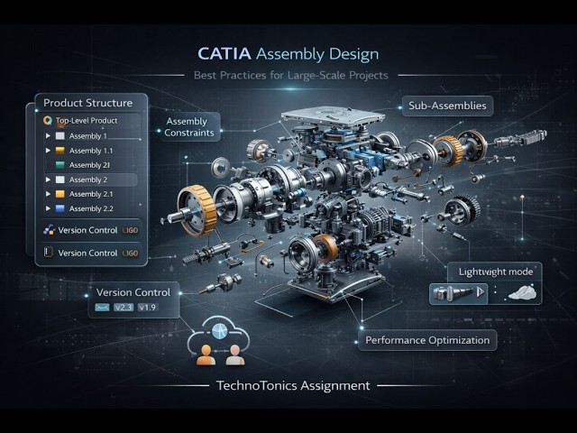 CATIA Assembly Design for Large Projects | Best Practices Explained | Technotonics