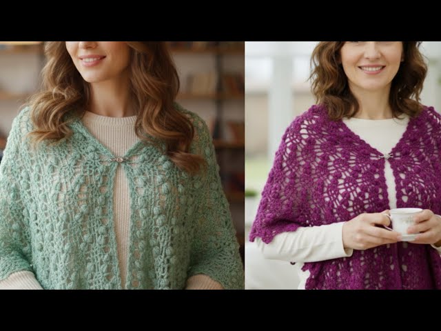 How to Crochet Quick Easy Women Shawl Pattern tutorial For Beginners#crochet#knitting#diy shawl