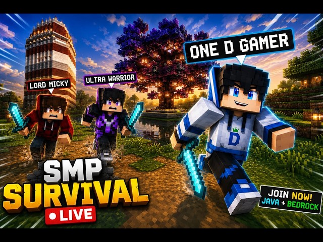 🔥 MINECRAFT | Building My Dream House in Survival World 🏠✨ | ONE D GAMER | BANARAS SMP (Portrait)
