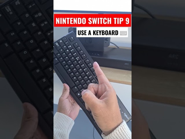 Nintendo Switch tip 9 - Use a keyboard #shorts
