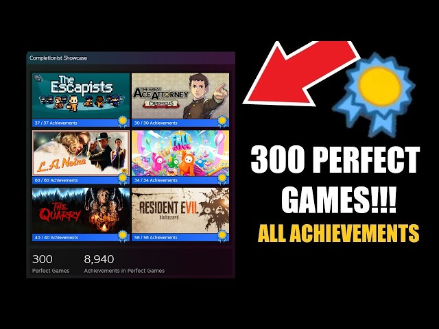 My 300 PERFECT STEAM GAMES (100% ALL ACHIEVEMENTS)