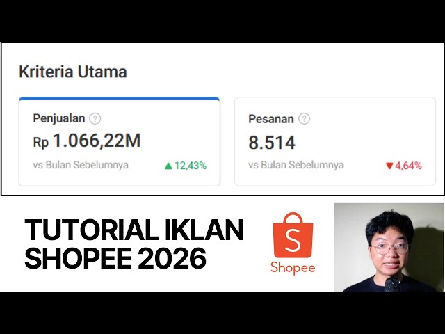 Tutorial Iklan Shopee Ads 2026 | Tips Iklan ShopeeAds GMV Max Indonesia