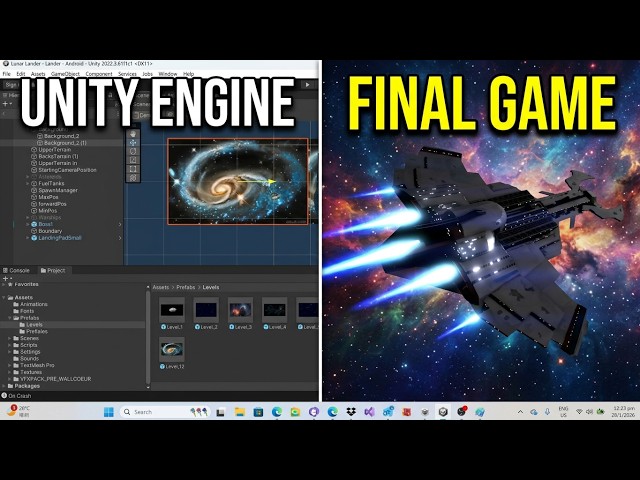Space Game made by Unity : Here shows how #Unity3D #GameDev #SpaceGame