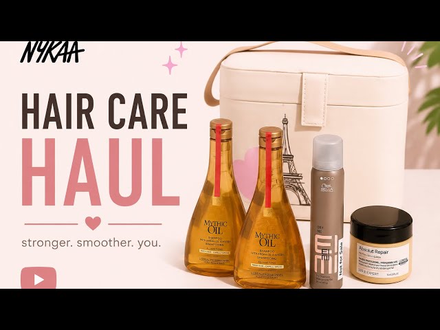 Nykaa Professional Hair Care Haul | Luxury Products + Free Gift 🎁