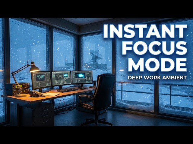 Instant Focus Mode ❄️ | Ambient Work Music | Cold War Arctic Bunker Concentration Ambient