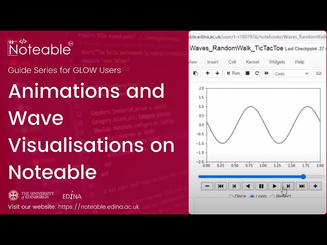 Notebook exemplars for teachers: Animations and Wave Visualisations on Noteable