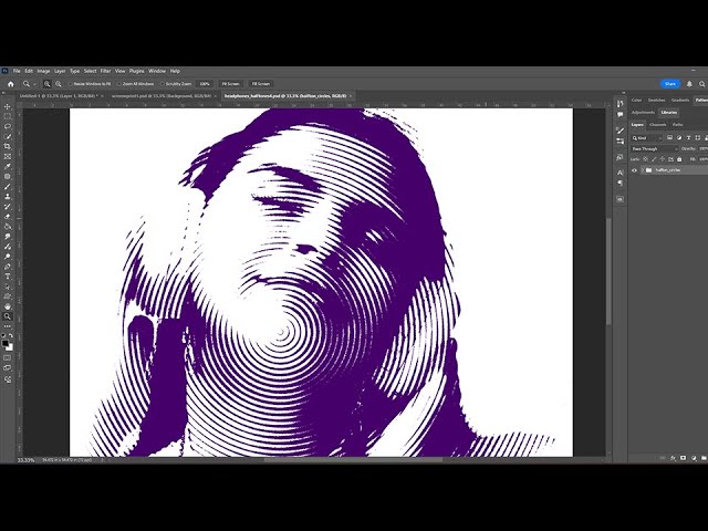 Using Photoshop to Create Custom Halftone Effects for Screen Printing or to Simulate a Screen Print