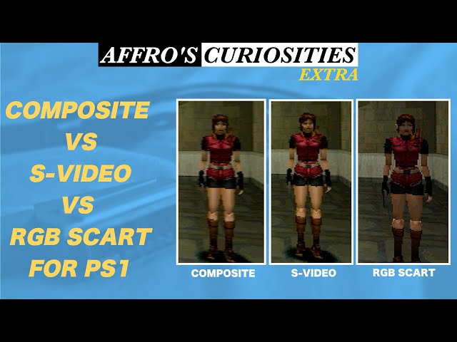 Is Composite WORTH IT For PS1 In 2024? (Composite Vs S-Video Vs RGB SCART) - Affro's Curiosities EX