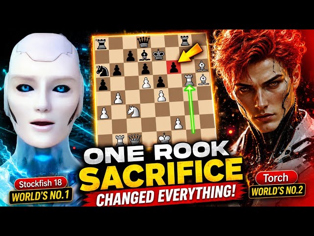 When Stockfish 18 (World's No. 1) Sacrificed His Rook Against Torch (World's No. 2) | Stockfish