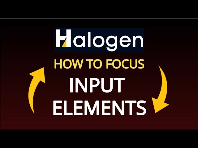 PureScript Halogen - How to focus Input Elements