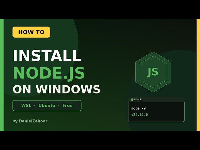 How to Install Node.js on Windows (WSL)