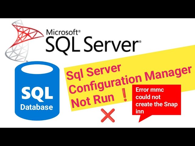 Sql Server Configuration Manager Not Run | Error mmc could not create the Snap inn | @EasyTech24x7