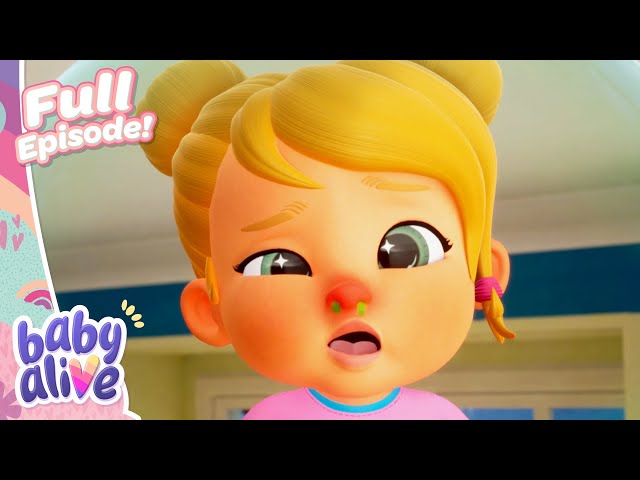 Poor Baby Lulu is Sick! 🤢👶🏼🌈 Baby Alive Official 🩷 Family Kids Cartoons