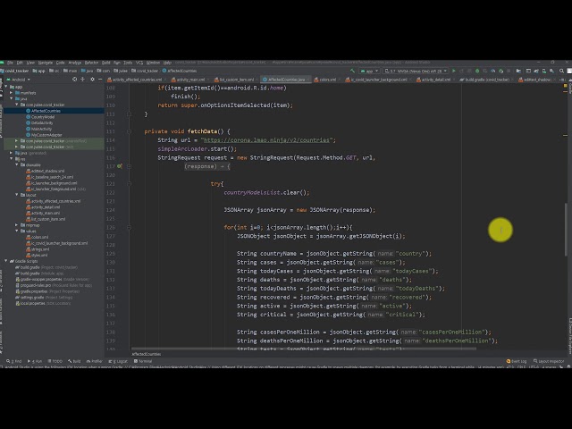 covid19 tracker android source code