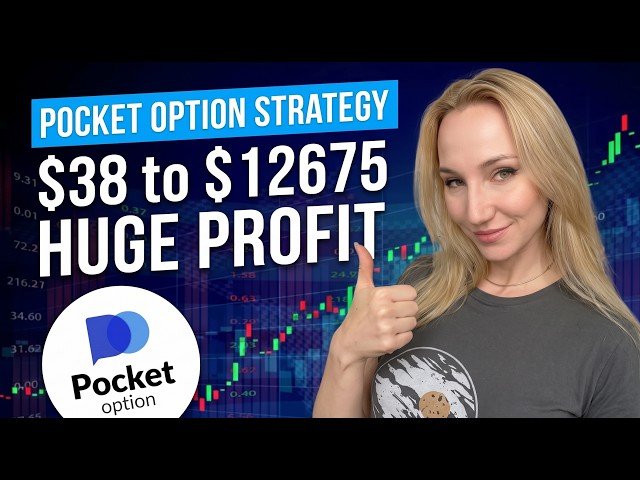 POCKET OPTION TRADING 🔥 Beginner Tutorial | Binary Options Strategy | $38 → $12675