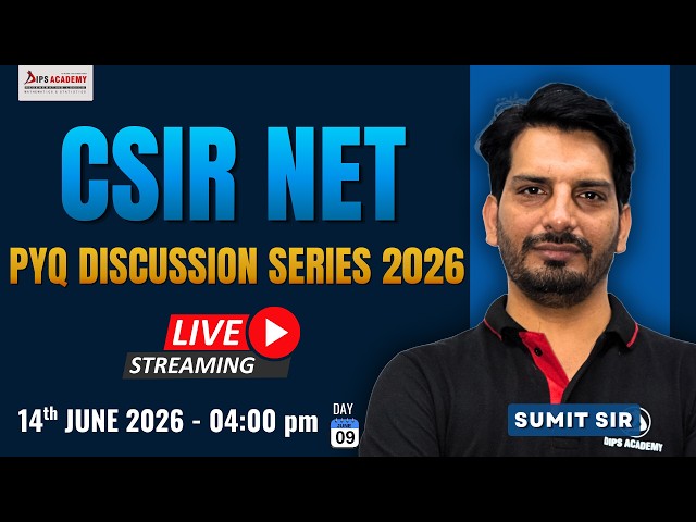 CSIR NET Maths PYQ Discussion Series | Day 9 | 4:00 PM | Boost Your July 2026 Preparation