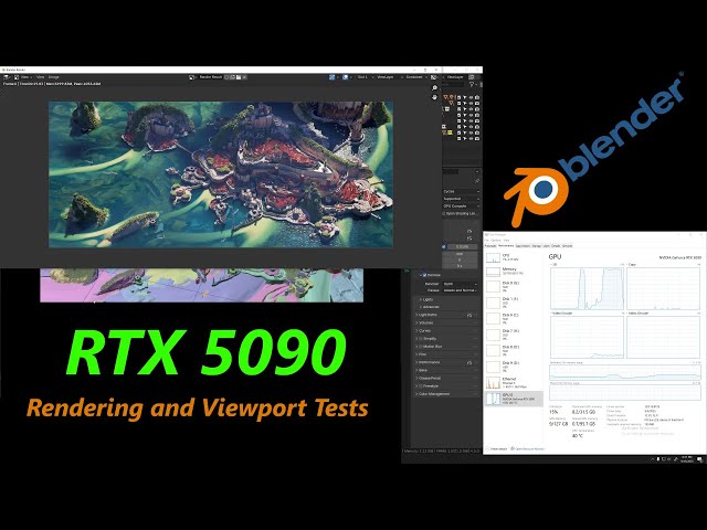 Nvidia RTX 5090 32 GB | Rendering and Viewport Tests in Blender