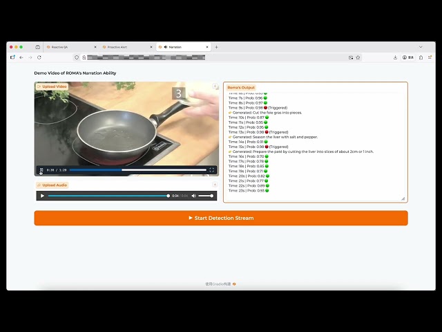 [demo] ROMA: Real-time Omni-Multimodal Assistant with Interactive Streaming Understanding