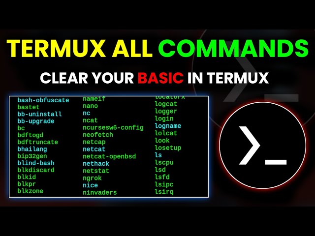 Termux All Basic Commands | By Technolex