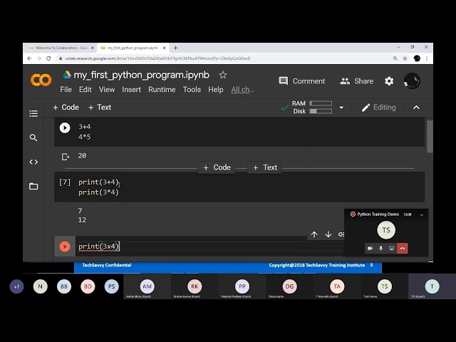 Python Training Demo Day 2