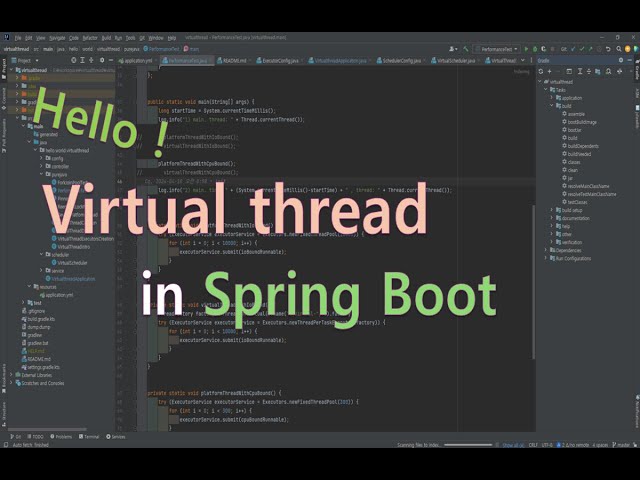 java virtual thread in spring boot. 7. ReentrrantLock