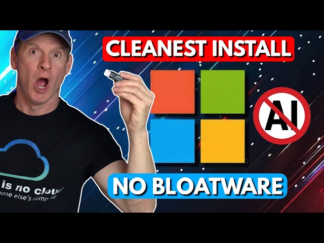 STOP Installing Windows 11 the Wrong Way — No Bloatware or Ai