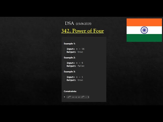 342. Power of Four (Using JAVA)