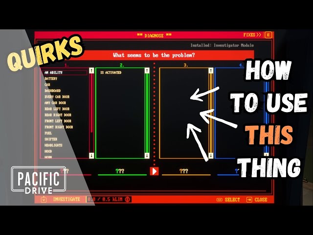 Pacific Drive Tips | Quirks & how to use Tinker Station