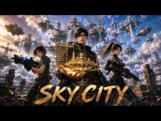 Awakened Homebuilding System! Builds Floating Platforms, Leads Beauties to Forge a Sky City! #anime
