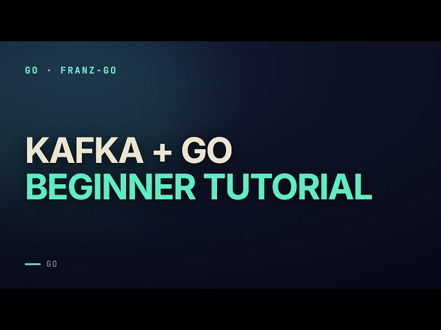 Kafka with Go Tutorial for Beginners: Partitions, Consumer Groups and Commits