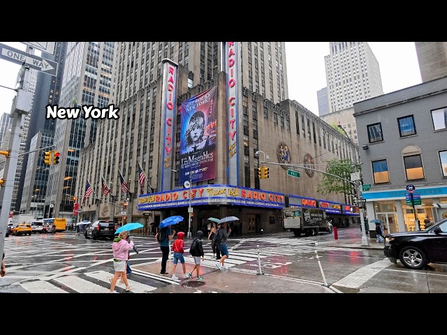 New York Virtual Travel Walk 4k Video - From Grand Central Terminal To Radio City Music Hall