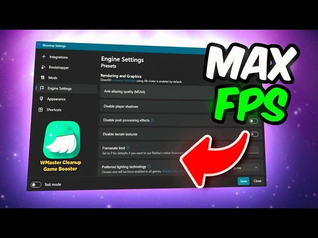 BEST UPDATED Bloxstrap Settings & Fast Flags for FPS BOOST & LOW PING (2026)
