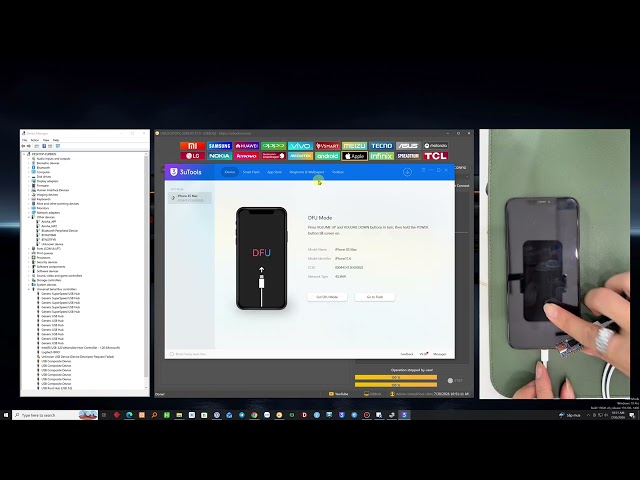 UnlockTool Video Guide: Check PWND USBLite8 via RP2350, Select Ramdisk, and Boot Ramdisk
