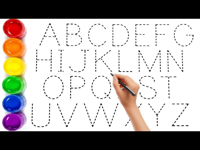 ABC Alphabet | Easy ABCD | ABC Song for Kids | Learn A to Z Phonics & Dotted Writing ABCD Class, 16