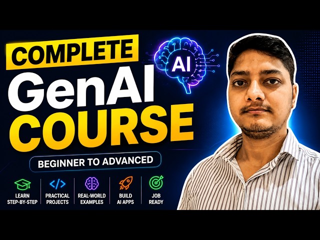 Complete GenAI Course for Developers — Build & Deploy Real AI Apps
