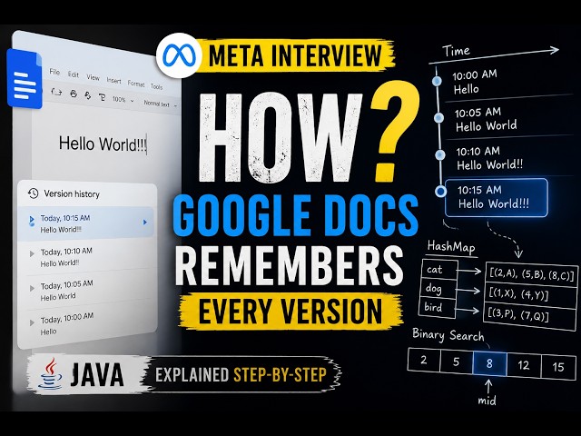 How Google Docs Remembers Every Version | Meta Coding Interview Explained (Java)