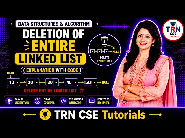 Deletion of entire Linked List | L13 | DSA #datastructures