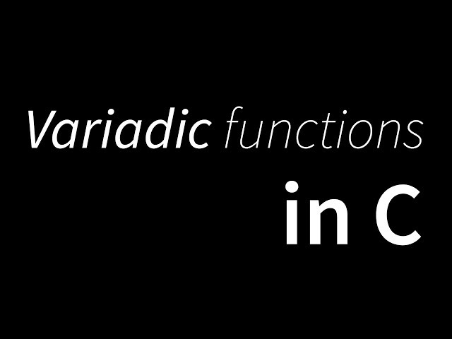 How to write C functions with variable argument lists.