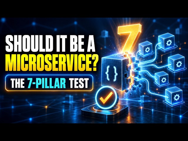 Should This Module Be a Microservice? 7 Conditions Explained