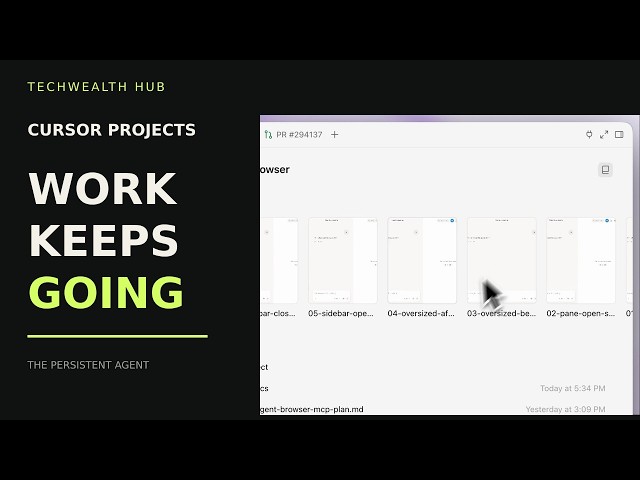 Cursor Projects Explained: An AI Agent That Keeps Working