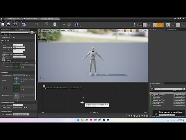 blend space 1D unreal engine