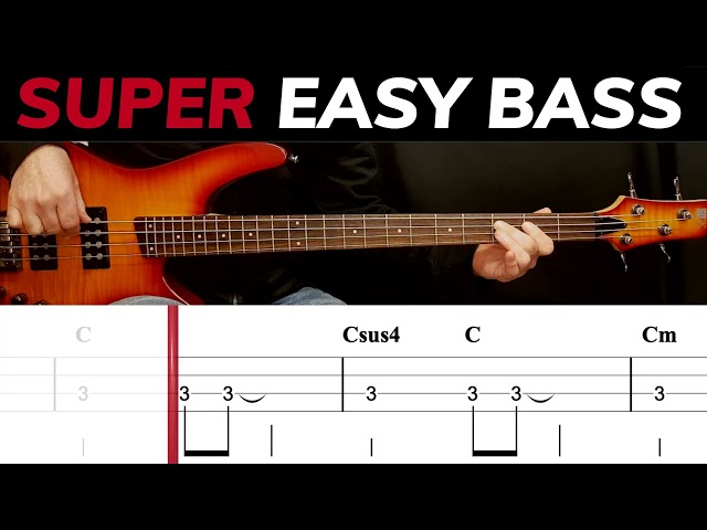 Creep - Radiohead | BEGINNERS BASS | Scrolling Tabs