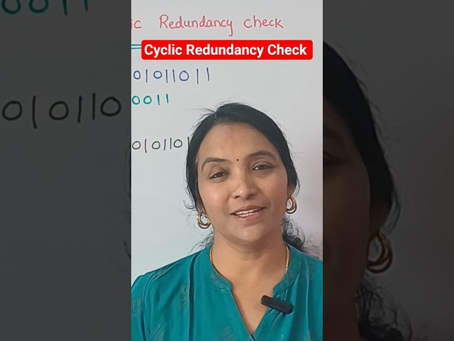 Error Detection || Cyclic Redundancy Check  || CRC ||
