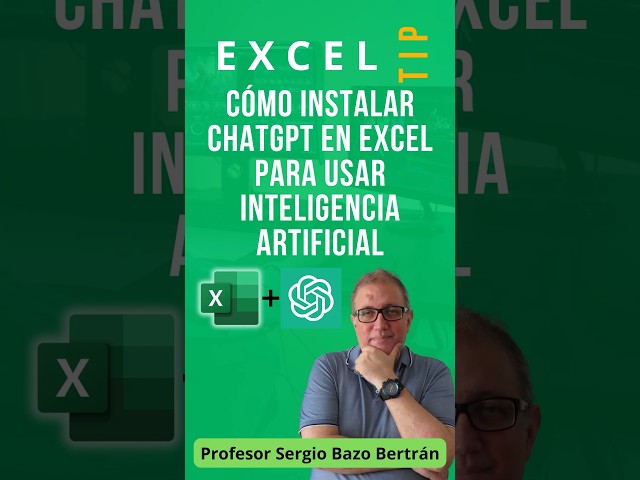 🔴 How to INSTALL ChatGPT in EXCEL to use ARTIFICIAL INTELLIGENCE 🚀