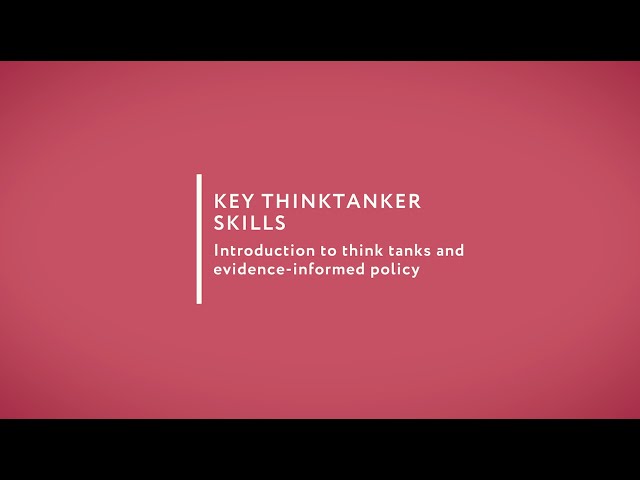 An introduction to think tanks and evidence-informed policy, by Simon Maxwell
