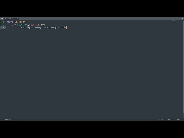 Leetcode 372. Super Pow in Python | Python Leetcode | Python Coding Tutorial | Python Coding ASMR